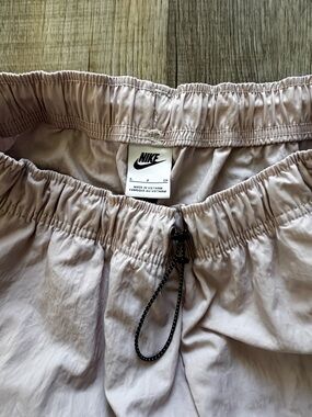 Nike: Light Pink Elastic Waist Drawstring Pants